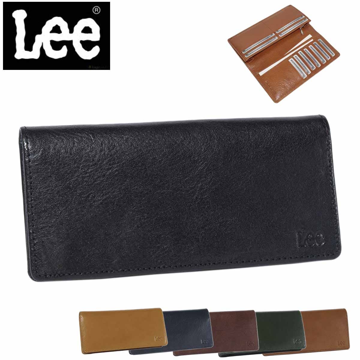 財布 メンズ レディース 本革 サイフ 長財布 Lee リー #520270 イタリアン レザー ウォレット カードポケット 小銭入れ付き ギフト プレゼント