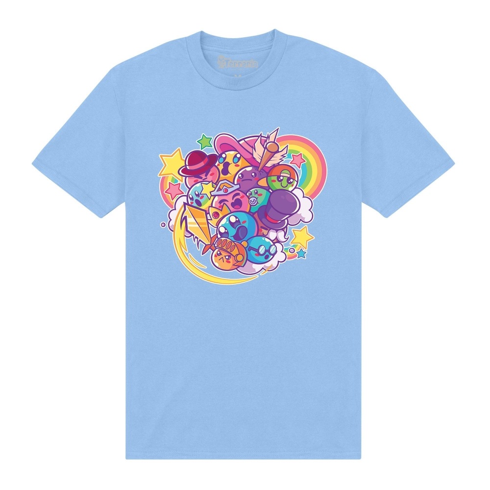 (英国より直送) Terraria ユニセックスアダルトカートゥーン T シャツ