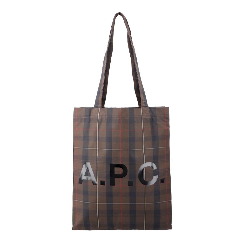 アーペーセー チェック エコバッグ M61442 CAA BROWN LOU