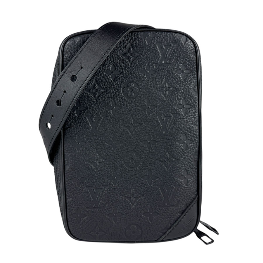 ルイ ヴィトン LOUIS VUITTON ボディバッグ ベルトバッグ ユティリティ サイドバッグ レザー/M53298 ブラック メンズ z7307
