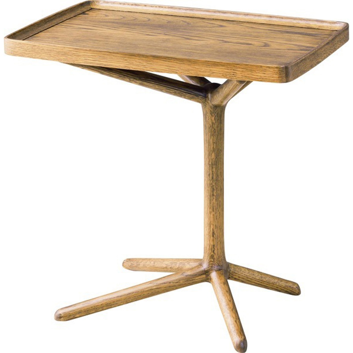 サイドテーブル GT-880BR GT-880NA 高さ変更 トレー型 天板 おしゃれ 天然木 ハイ ロー テーブル ソファーサイド 北欧 ナチュラル インテリア 2way ブラウン ナチュラル