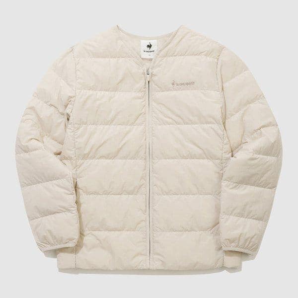 ユニ 軽量 ルーズフィット グースダウン ジャケット 男女共用 (QQ423LDJO1_LBG)