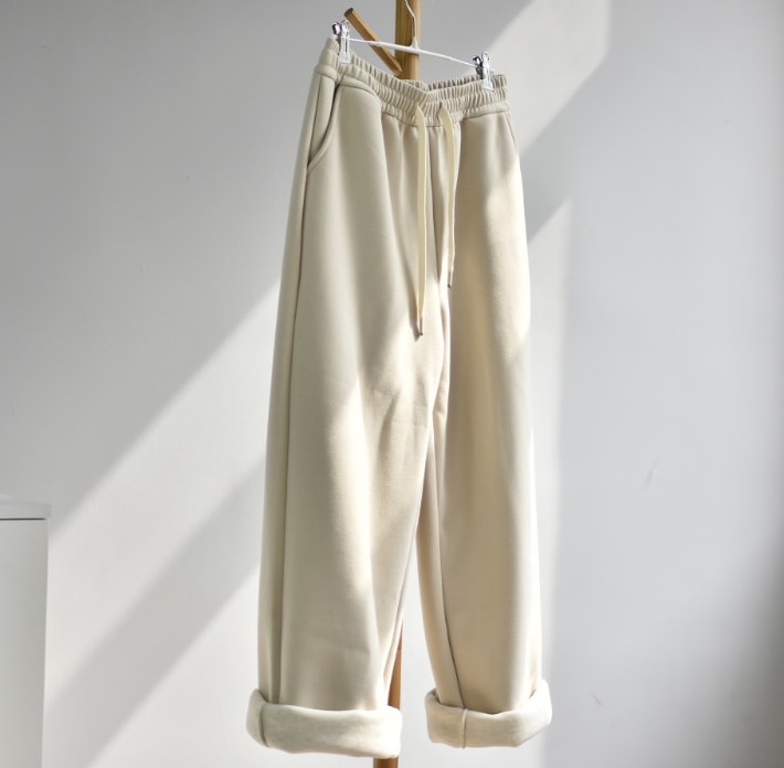 新作 レディース シルク & ウール ワイドパンツ垂れ感