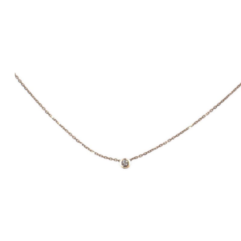 ダムール XS B7224516 ネックレス K18ピンクゴールド ダイヤモンド レディース【Aランク】