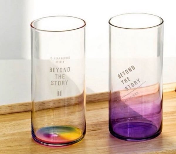 【でこちん】BTS グラス　コップ BTS 防弾少年団 BT21 公式グッズ GLASS CUP グラスカップ ガラス