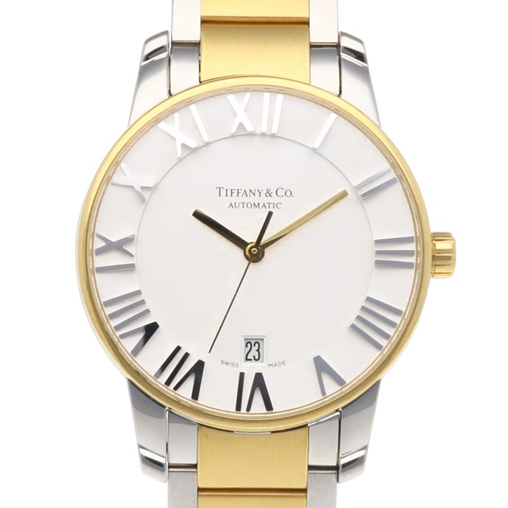ティファニー アトラスドーム 腕時計 ステンレススチール Z1800.68.15A21A00A 自動巻き 1年保証 TIFFANY&Co. 中古