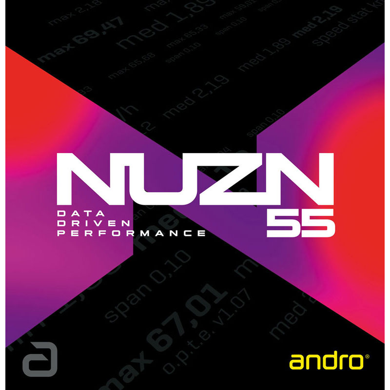 アンドロ andro NUZN 55 ニューゾーン 55 卓球 ガット・ラバー ラバー （110021102-rd）