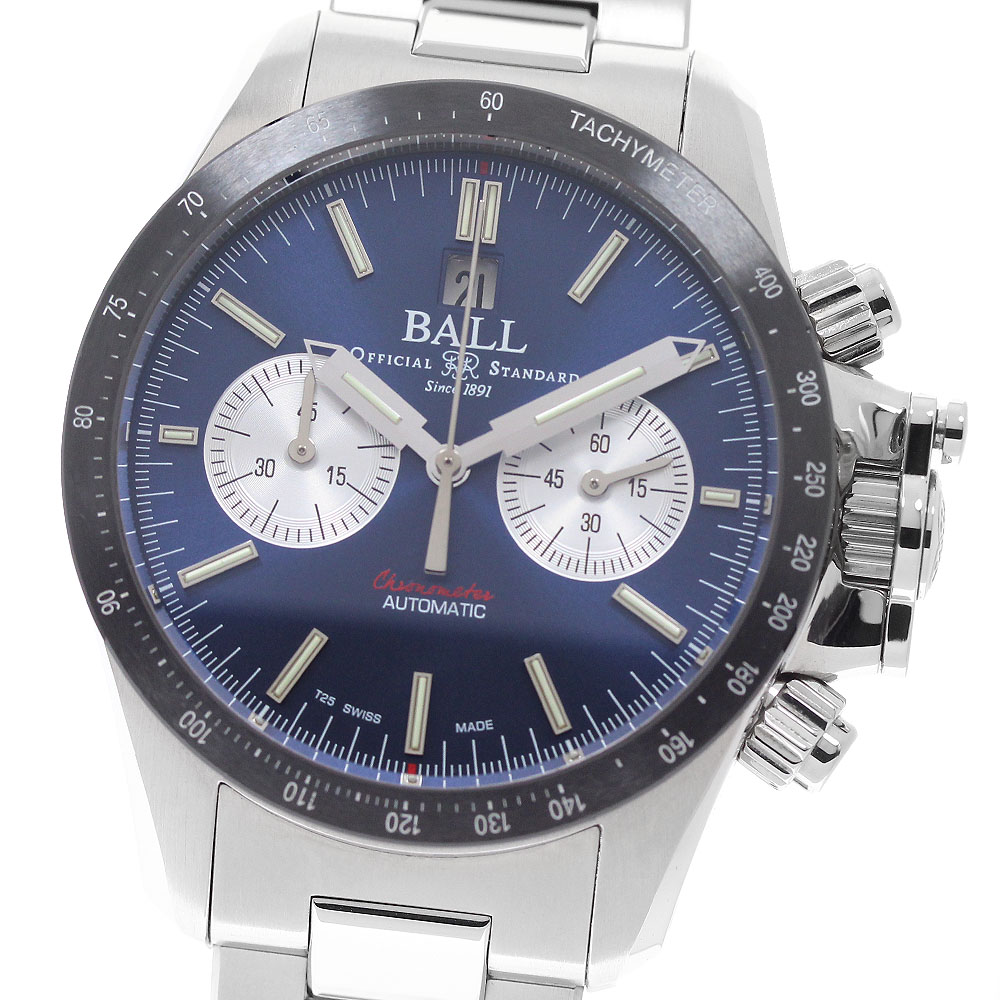 ボールウォッチ BALLWATCH CM2198C-S1CJ-BE エンジニア ハイドロカーボン レーサー クロノグラフ 自動巻き メンズ 良品 保証書付き_962489【中古】
