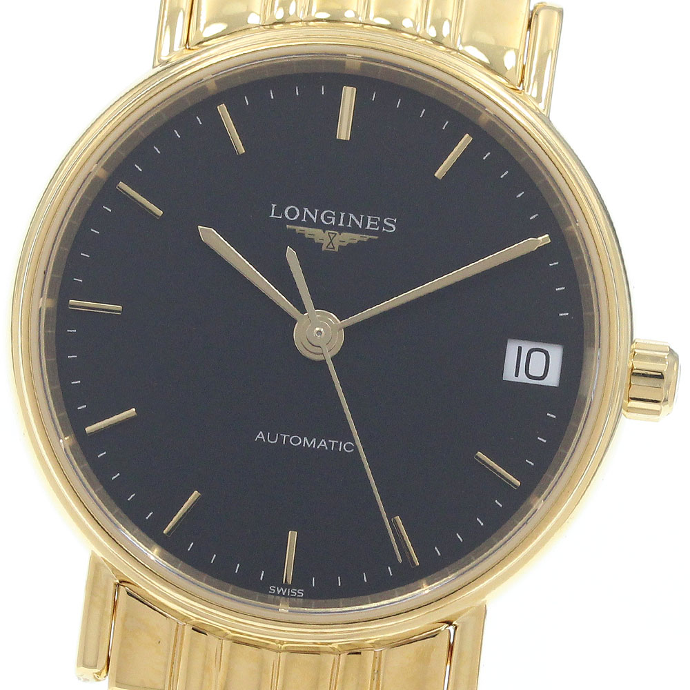ロンジン LONGINES L4.322.2.52.8 プレザンス デイト 自動巻き レディース 良品 箱・保証書付き_959926【中古】