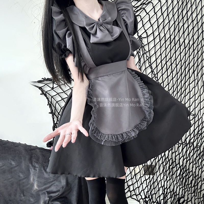 正規品ゴシック暗黒系コスプレ衣装ロリータ甘いメイド服ワンピースメイドcos