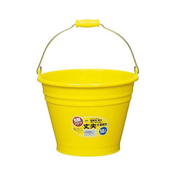 [5セット] ヒマラヤ化学 カラーバケツ 10型 YE イエロー MMT02666X5