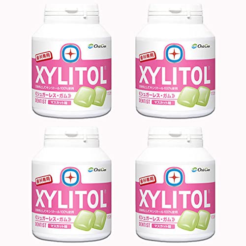 歯科専用 ロッテ キシリトールガム ボトルタイプ 90粒 × 4本セット マスカット味