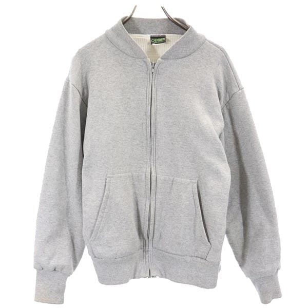 90s USA製 フルジップ スウェット オールド ジャケット M グレー系 メンズ