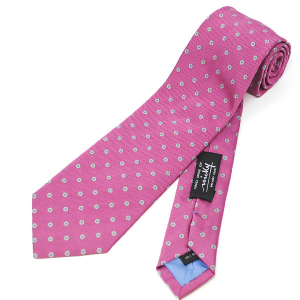 NEON I 10 ネクタイ シルク メンズ ピンク