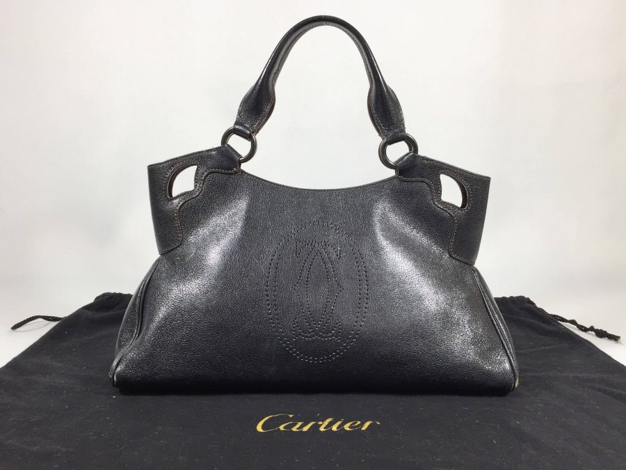 ハンドバッグ マルチェロ ブラウン レザー 中古品