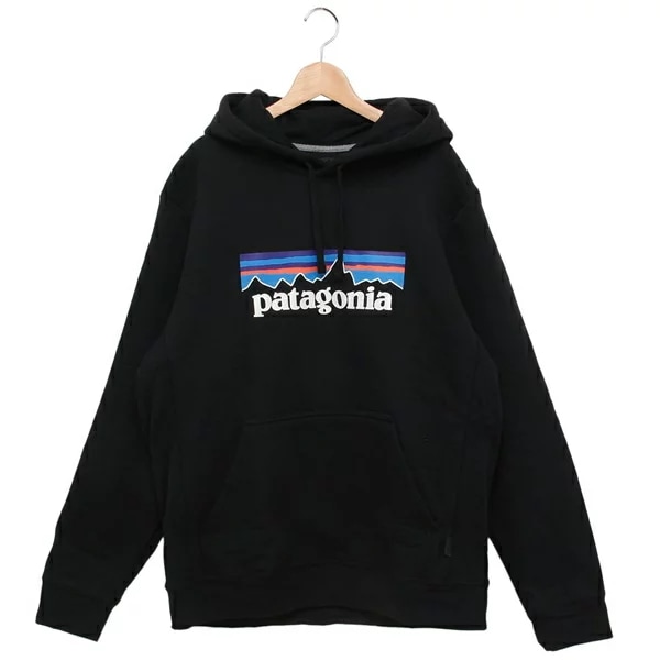パーカー フーディー P-6ロゴ アップライザル フーディ ブラック メンズ PATAGONIA 39622 BLK