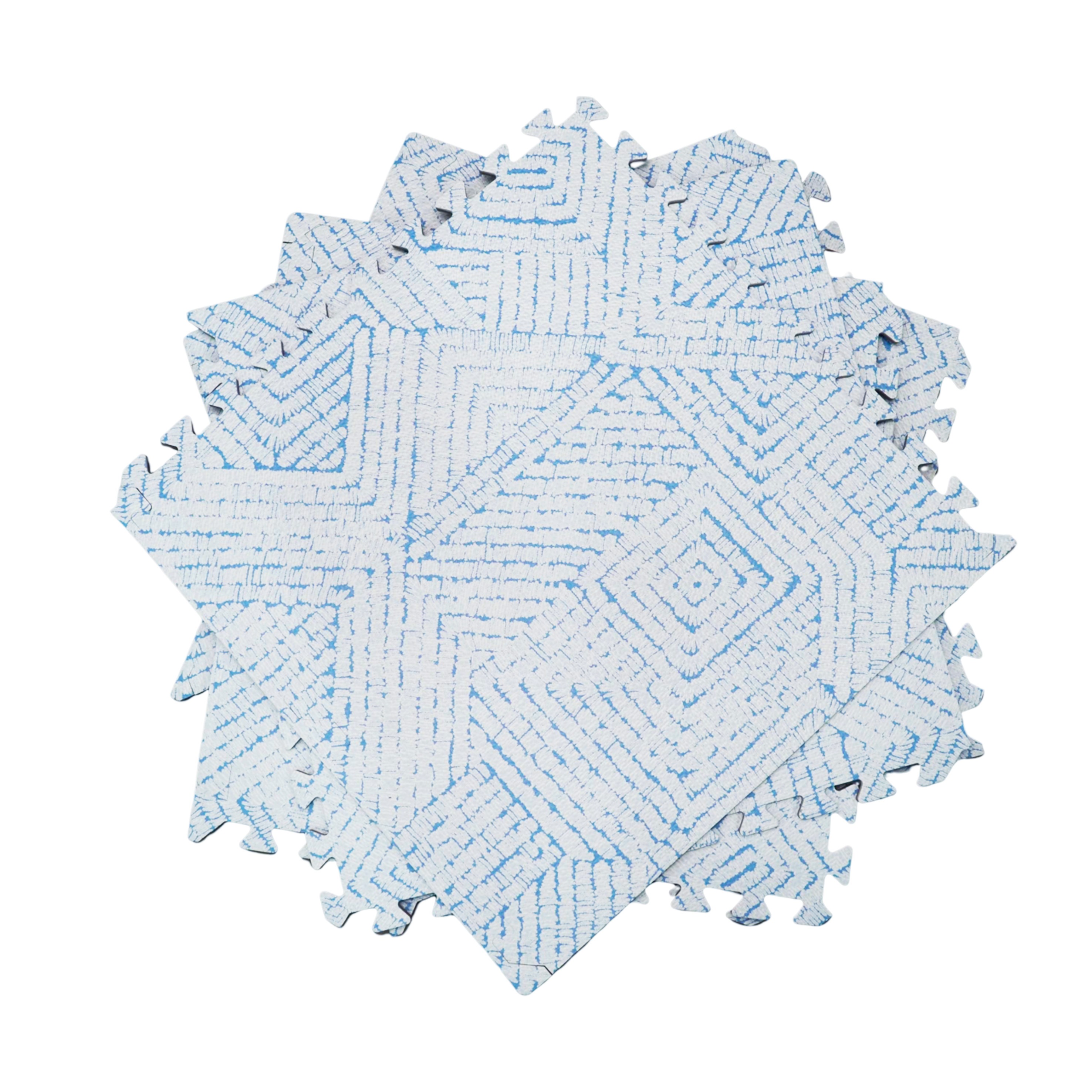 ブルーメイズ ジョイントマット 24枚組 子供マット 大判60cm 厚み12mm 防音 フロアーマット 赤ちゃん フロアマット