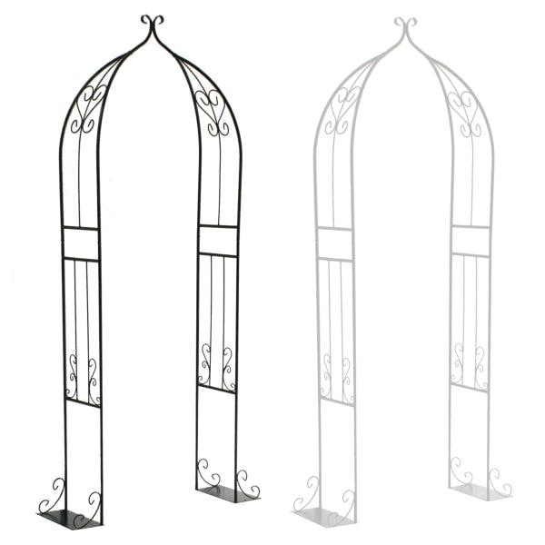 アーチ 庭 ガーデンアーチ アイアン アーチ支柱 バラアーチ 薔薇 ローズ ガーデニング 門 ゲート 園芸 ヨーロピアン 北欧 おしゃれ 白 ホワイト 黒 ブラック