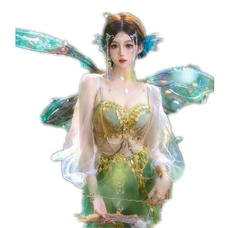 人魚姫服装夢幻精霊撮影コスプレ　レディース