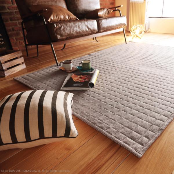 ラグ 1.5畳用 1畳半 単品 カバーのみ 185×130cm 長方形 ホットカーペット用カバー マット 北欧 無地 軽い 軽量 床暖房対応 洗える ホットカーペット本体別売り