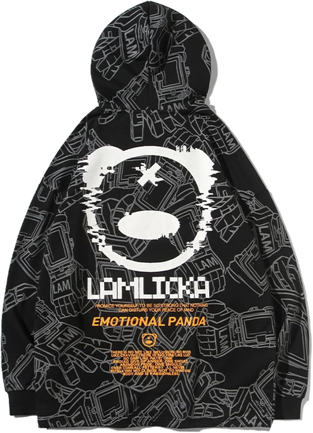 メンズ レディース 長袖 パーカー 綿スウェット クマ柄 かわいい 総柄 プルオーバー ビッグシルエット ファッション 通気 ストレッチ 体型パカー 秋服 トレーナー 肌触りがいい 丈長め カジュアル