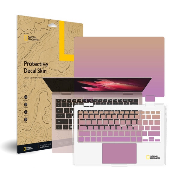 Samsung Galaxyブック プロ 360 NT930QEW ナショナルジオグラフィック 外部保護フィルム デカールスキン