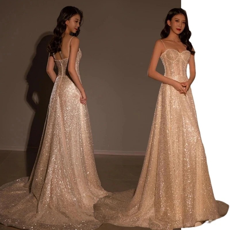 ウェディングドレスフォトウエディング二次会花嫁トレーンラインカジュアル二次会ドレス後撮り披露宴海外挙式Aラインスレンダーラインフレンチドレスカラードレス星空が幻想的トレード今日は30パーセント 9,886円