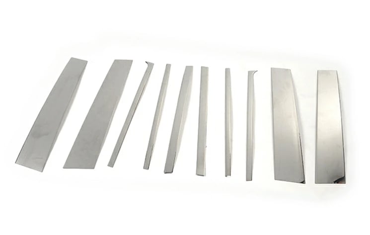 トヨタ ランドクルーザープラド 150系 用 サイドドア ピラー ガーニッシュパネル パーツ 1セット 鏡面