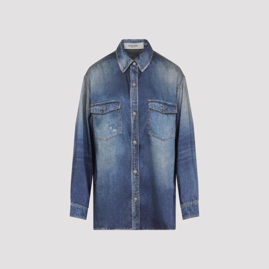 GOLDEN GOOSE Women Shirts GWP02525 P002406 50100 BLUE