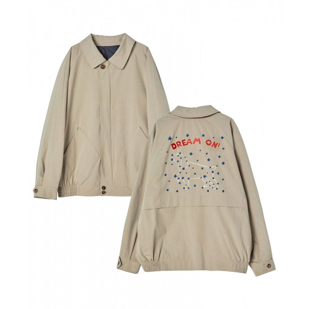 BEYOND CLOSET [コレクションライン] アーカイブアートピースコットンブルゾンジャケットベージュ