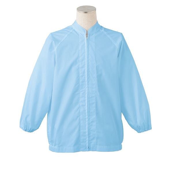 サカノ繊維 工場用白衣男女兼用 ラグラン袖 SKA260N サックス 5Lサイズ