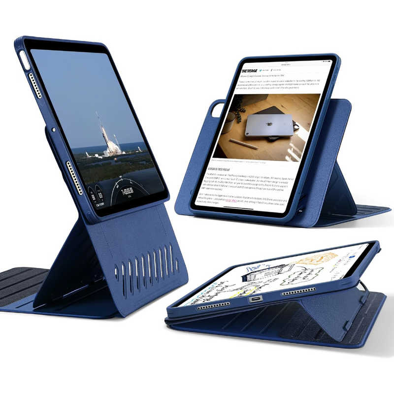 ESR　iPad Air 11インチ M2対応 取り外し可能なマグネットカバー Blue　ShiftMagneticCase