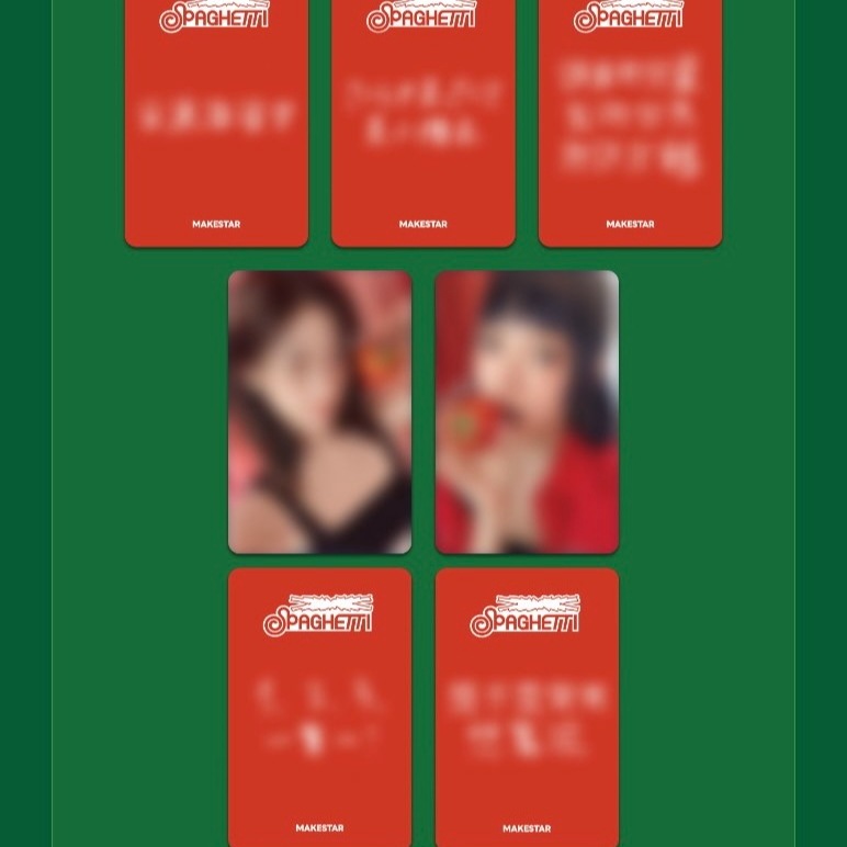 [5枚コンプ] LESSERAFIM SPAGHETTI X MAKESTAR TAIPEI 対面ヨントンサイン会特典トレカフォトカード