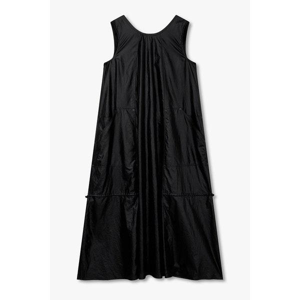グロッシー スリーブレス ロング ワンピース 9106241224099