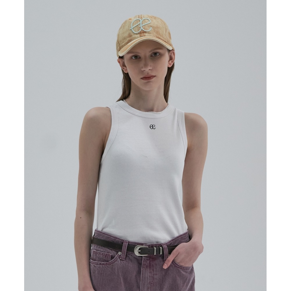 ELLIOTI エッセンシャル ノースリーブ トップ_ホワイト