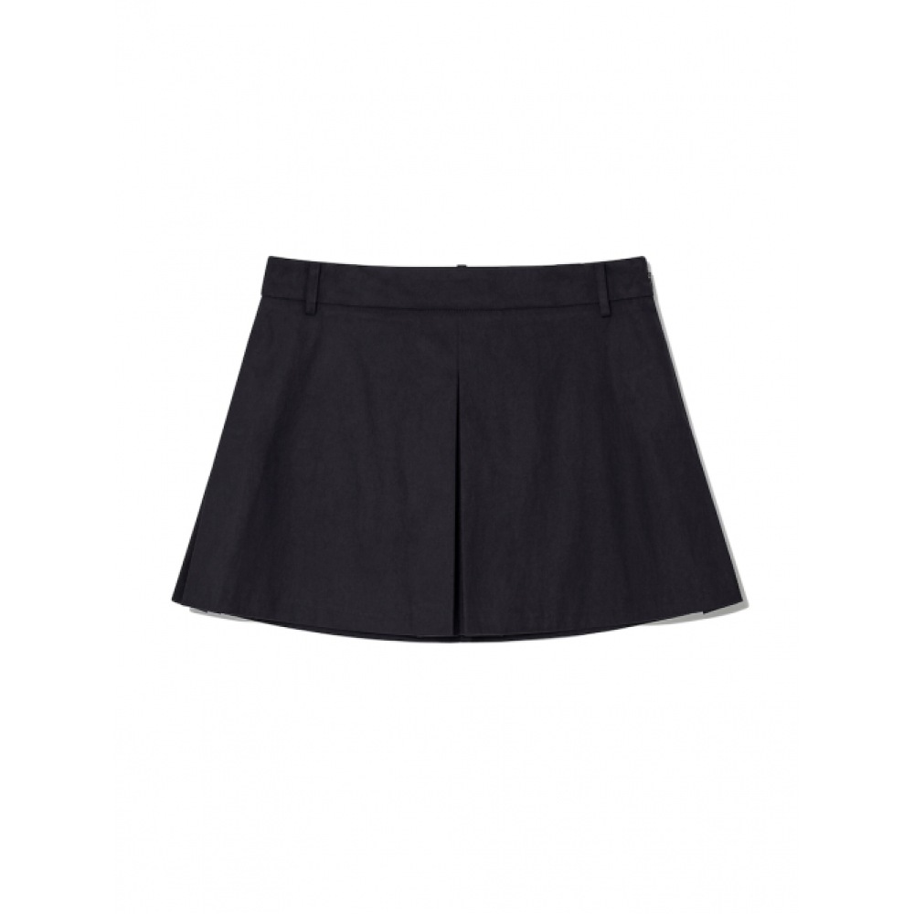 グロウニーユニフォームシャツミニスカート (ネイビー)