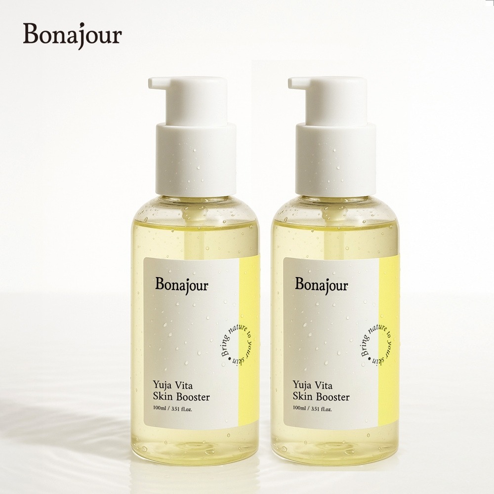 【新発売】【2個セット】ゆずビタスキンブースター 100ml + 100ml / ビタミン 化粧水 セラム ナイアシンアミド ペプチド アルブチン