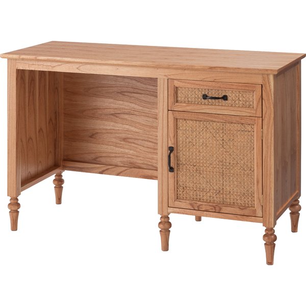 デスク 約 幅112cm 可動式棚 引き出し付き アンティーク調 パソコンデスク 学習机 机 つくえ インテリア家具 完成品