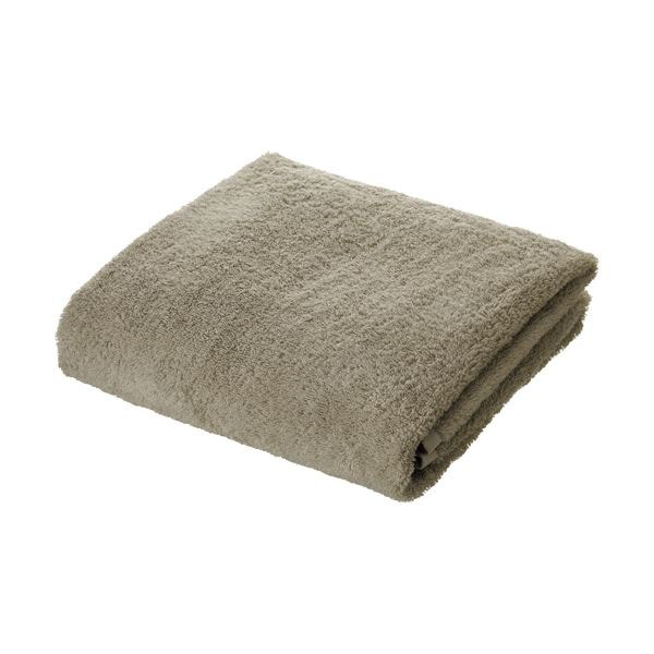 (まとめ) 伊澤タオルふんわりやわらか バスタオル グレー 1枚 (×5セット)