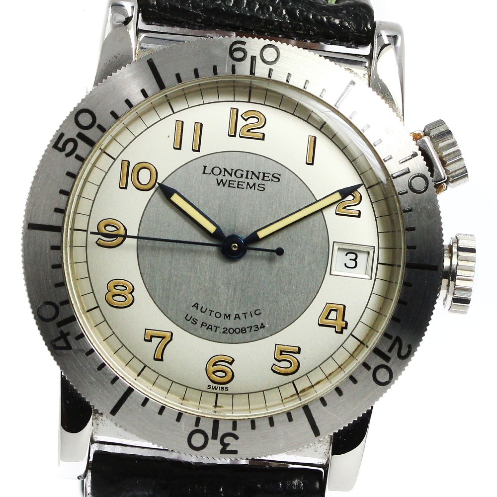 訳あり ロンジン LONGINES L2.608.4 ウィームス 3000本限定 自動巻き メンズ 保証書付き_801722【中古】