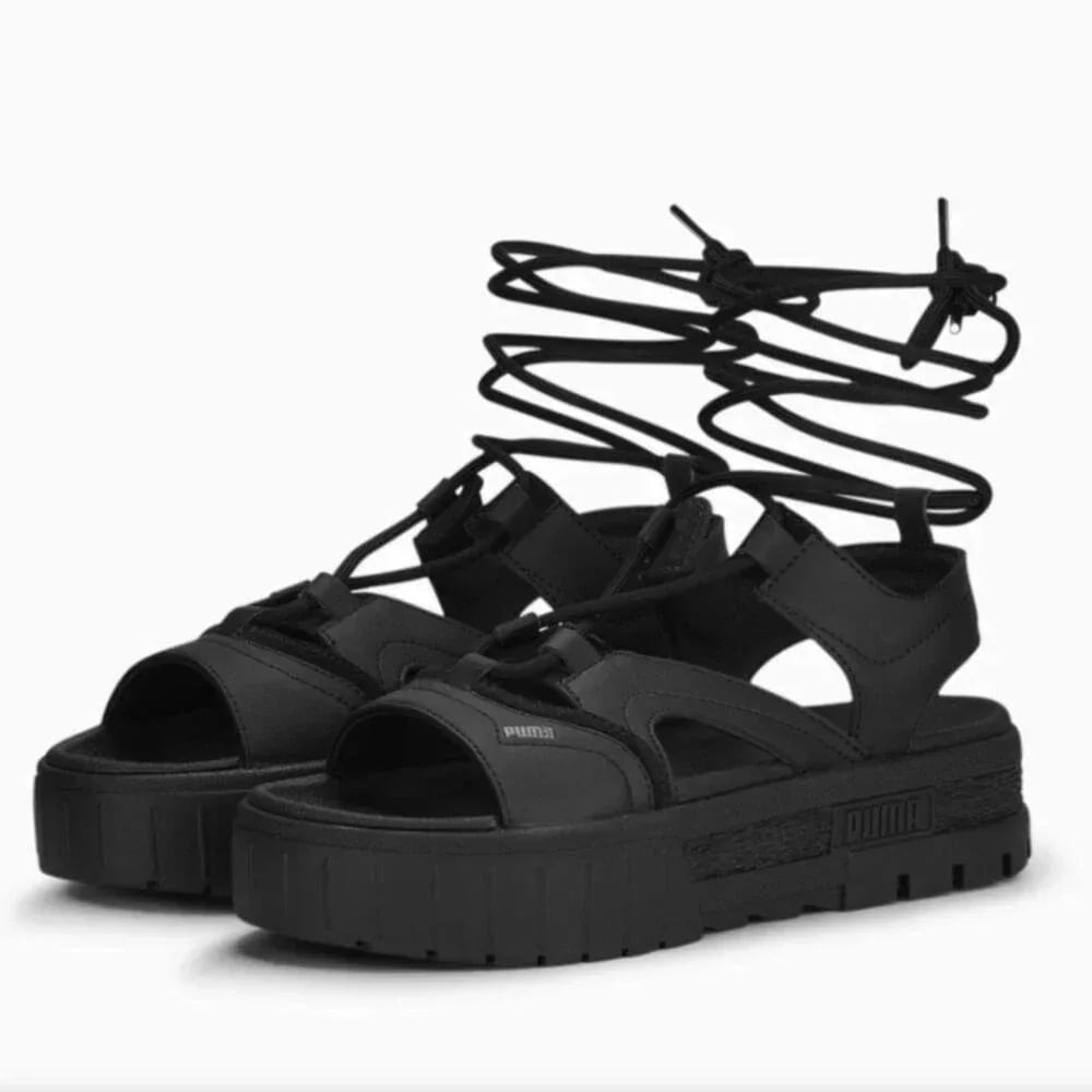 正規品　MAYZE SANDAL LACES ブラック/ホワイト 388950 02
