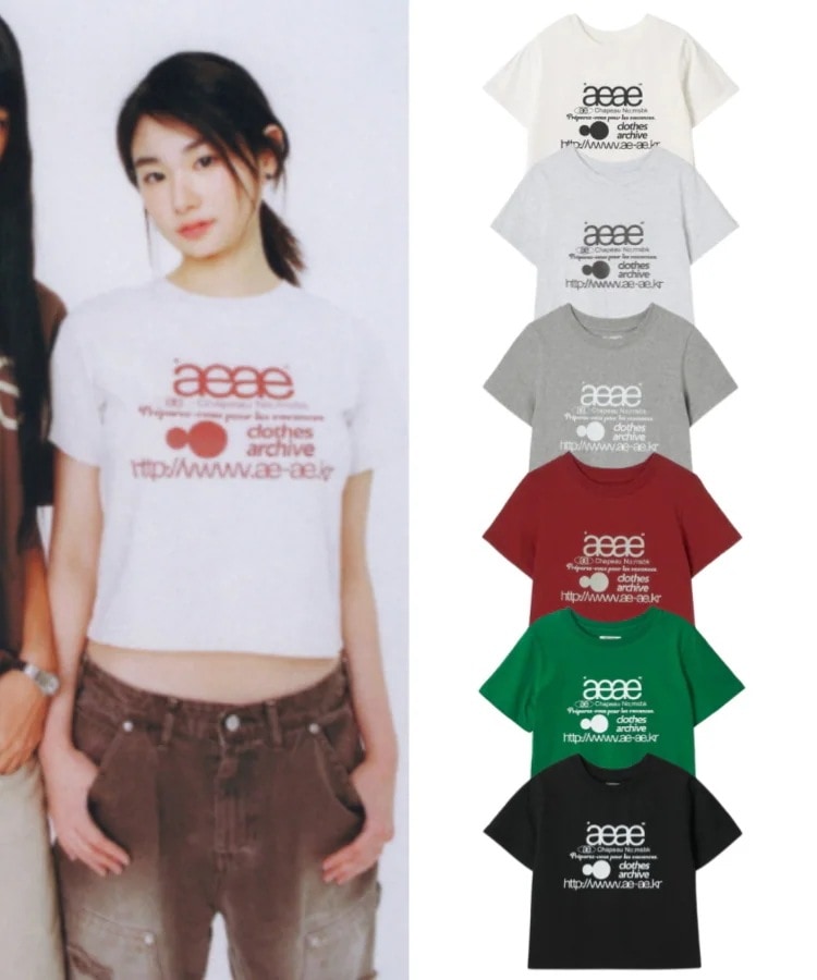 Tシャツ・カットソー AEAE x SOUNDS COFFEE WEB LOGO CROP T-SHIRTS 4BUK029 WEB LOGO CROP T-SHIRTS（Tシャツ/カットソー）｜aeae