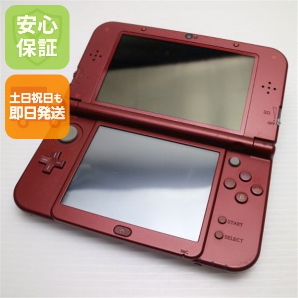 良品Newニンテンドー3DS LL メタリックレッド game 任天堂 116