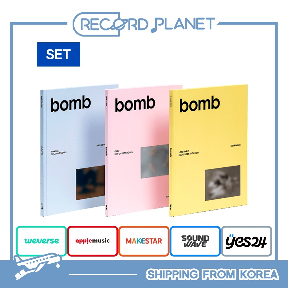 ONLINE特典+ 3種セット ILLIT - 3rd Mini Album [bomb]