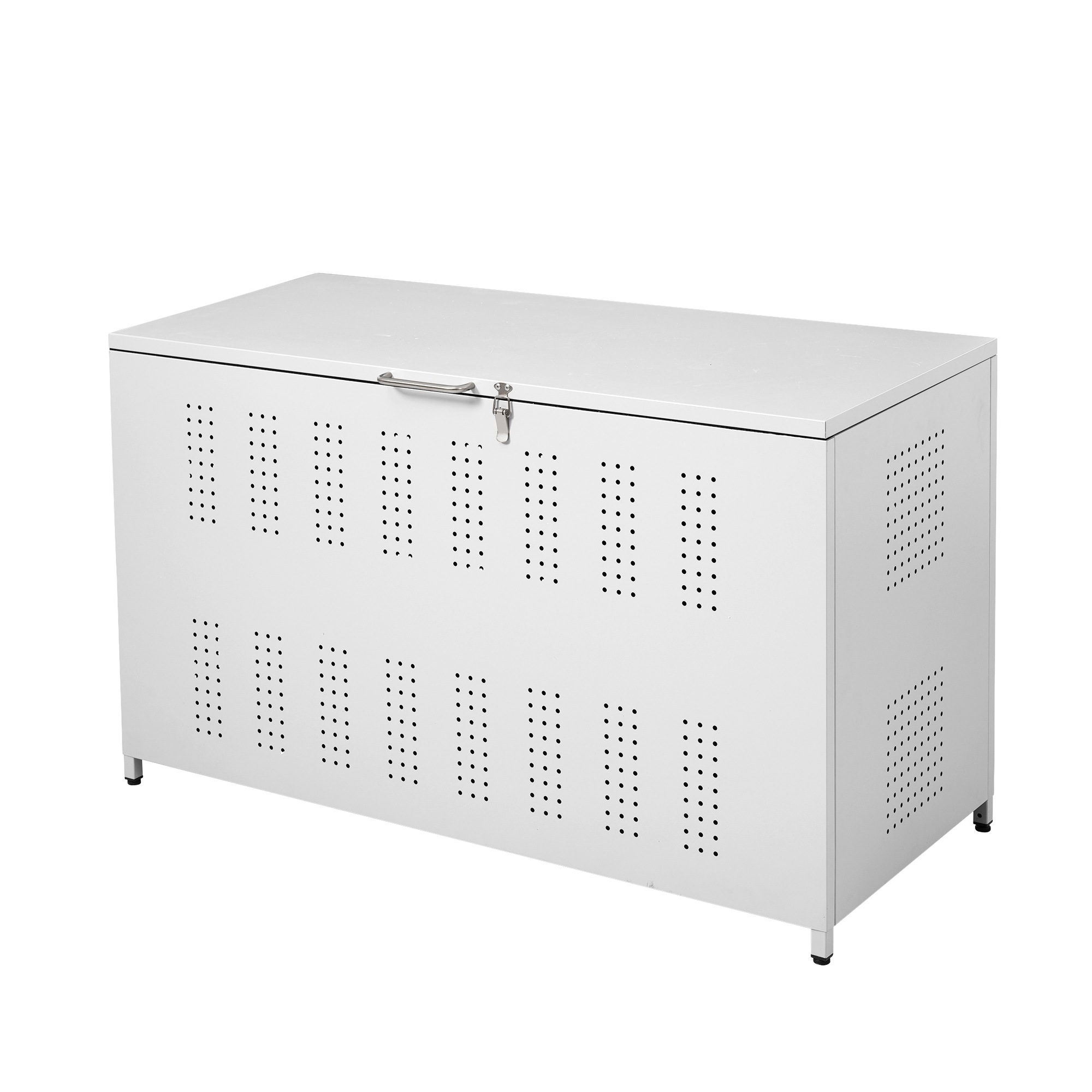 【国内発送】853屋外ゴミ収納庫 ゴミ箱 屋外 ゴミ収集ボックス ごみ集積所 大容量 カラスよけ 野良猫対策 ゴミ荒らし防止 庭用可能 容量350L ホワイト