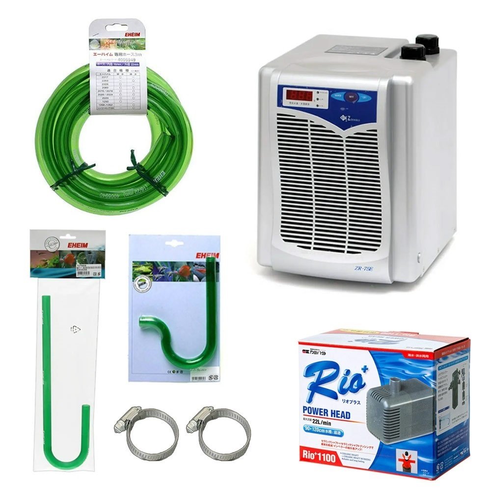 ５０Ｈｚ　ゼンスイ　ＺＲ－７５Ｅ　チャームオリジナル・シルバー＋リオプラス　１１００＋エーハイムセット（東日本用）　ＣＲＣ10―26―10―40―00