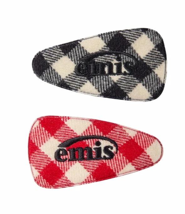 韓国人気ブランドのヘアピン WIDE HAIRPIN チェックヘアピン