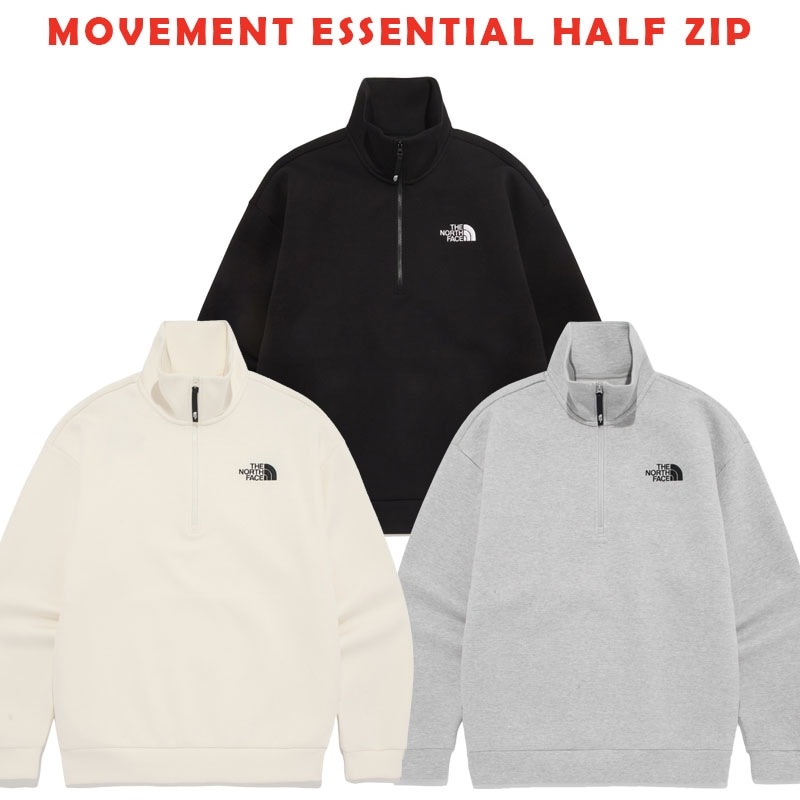 韓国正規品保証 関税負担なし NM5MQ52A MOVEMENT ESSENTIAL HALF ZIP デイリー 基本 着装 男子 女子 人気 韓国 ファッション 男女共用 アウトドア 13,026円