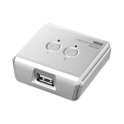 他サイト： サンワサプライ　USB2.0手動切替器 2回路　SW-US22Nの商品画像
