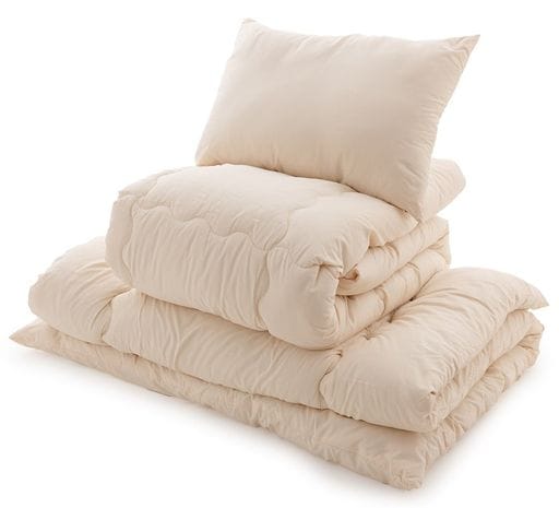 ナイスデイ 布団セット ほこりが出にくい ふとん 4点 セット (掛布団 敷布団 枕 収納ケース) シングル アイボリー 洗える (掛け布団 まくらのみ) 55150108 5,430円